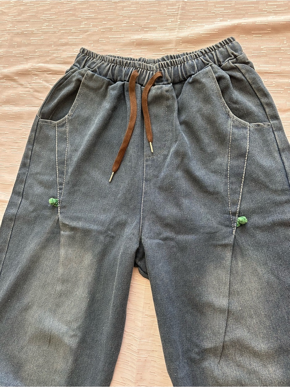 Women’s Blue Jeans Loose Elastic Waist Denim Jeans Pants - Picture 3 of 12